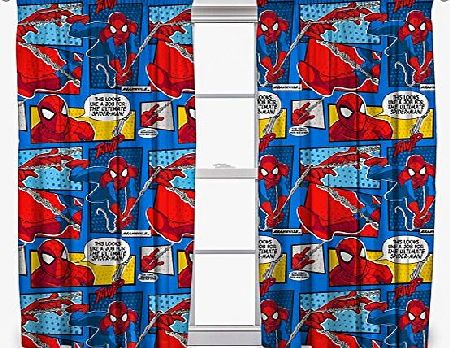 Disney Ultimate Spider-Man WEBHEAD 54-Inch Curtain Set