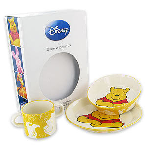 Winnie the Pooh Plate Bowl and Mug Gift Set