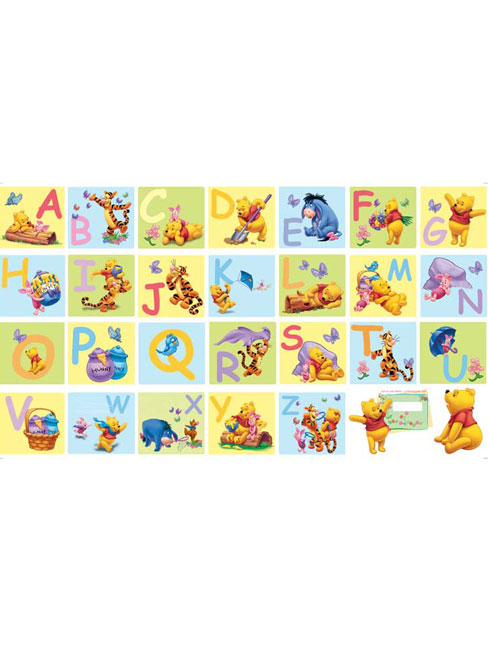 Disney Winnie the Pooh Winnie the Pooh XL Alphabet Stickers