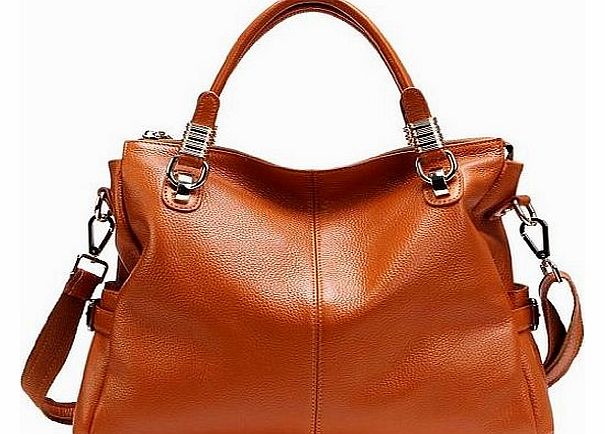 Dissia Massclusive Genuine Leather Shoulder Bag,Handbag,Brown