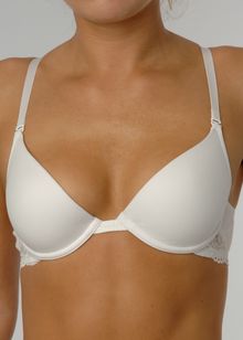 DKNY Cotton Cool plunge contour bra