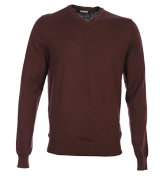 Fig Melange V-Neck Sweater