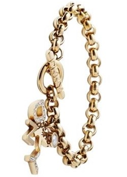 Gold Plated Logo Bauble Bracelet NJ1625040