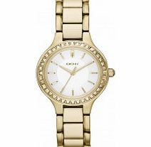 DKNY Ladies Chambers Gold Watch