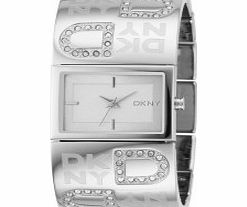 DKNY Ladies Ss Dial Stone Set Bracelet Watch