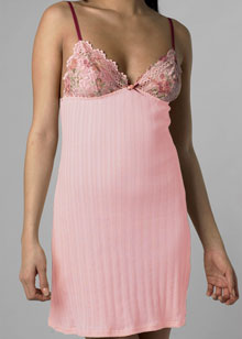 Rib With Printed Lace chemise