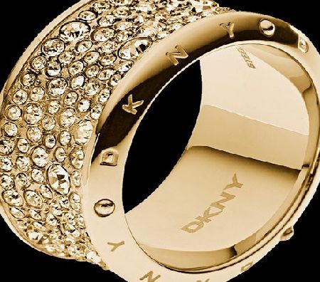 DKNY Sparkle Clear Crystal Stone Ring - Ring