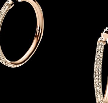 DKNY Sparkle PVD Rose Gold Plated Earrings