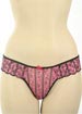 Vivian Embroidered Mesh French Thong