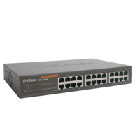 Dlink DGS-1024D 24 Port 10/100/1000 Gigabit Copper Ethernet Switch Desktop size