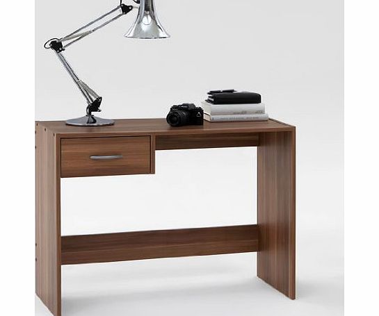 DMF PAUL Dark Walnut Finish Office Desk / Study Table with Drawer by DMF