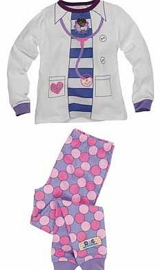 Disney Doc McStuffins Girls White Pyjamas - 2-3