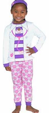 Disney Doc McStuffins Girls White Pyjamas - 4-5