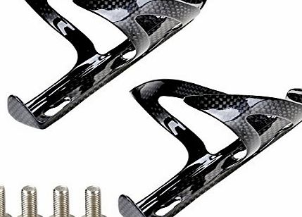 Doco 2 x Lightweight Carbon Fiber Water Bottle Holder Cage 22g For Cycling Road Bike Bicycle MTB