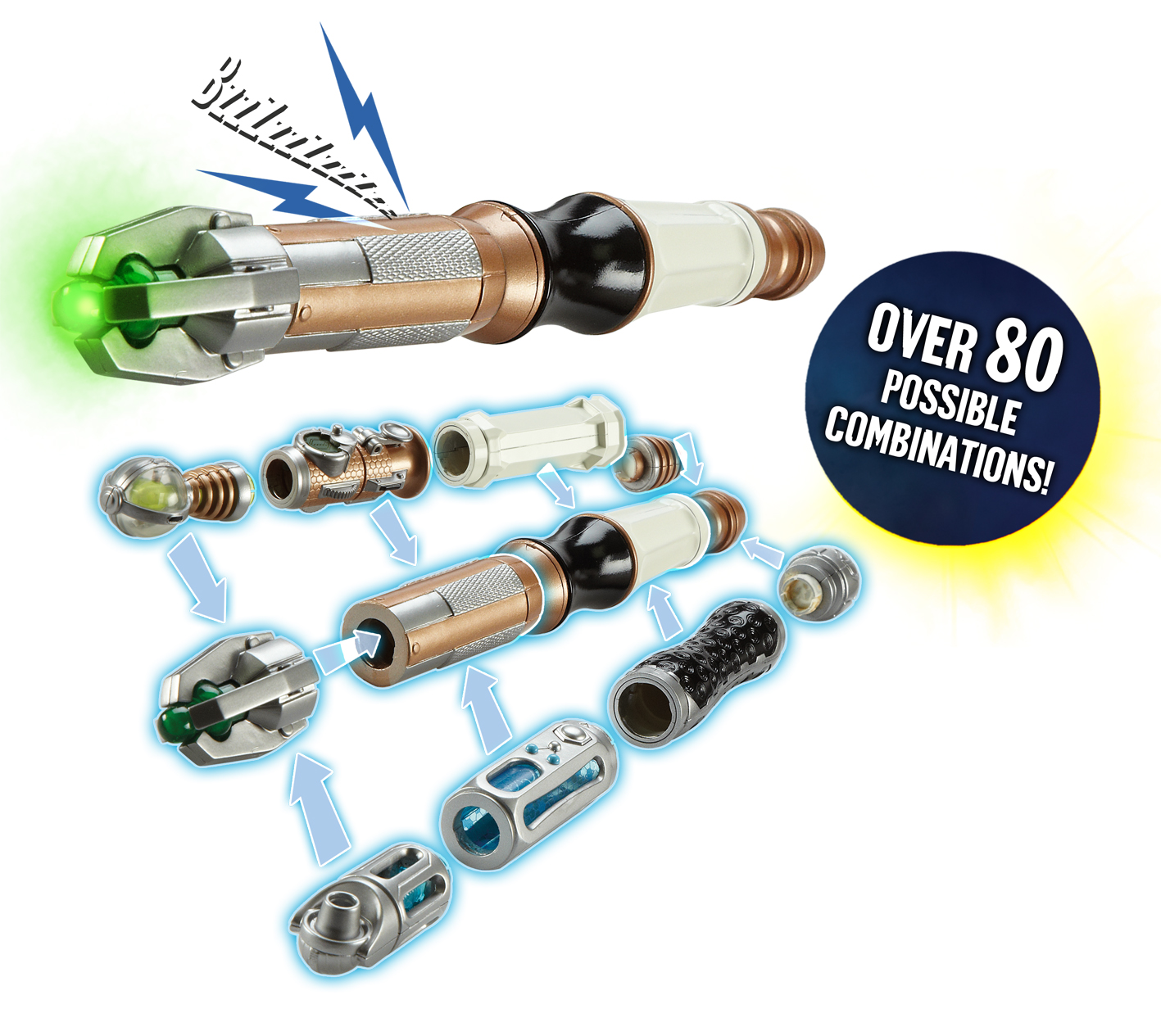 Doctor Who Dr Who Personalise Your Sonic Screwdriver Set