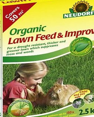 Doff Portland Ltd Neudorff 2.5Kg Organic Lawn Feed and Improver