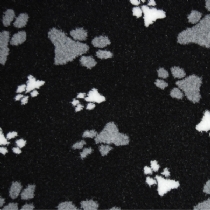Animate Fleece Duvet Dog Bed Black Small - 81 X