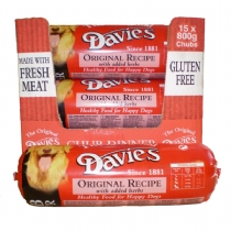 Davies Adult Dog Food Chub 800G X 15 Pack Turkey