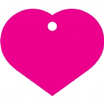 Eldorado Heart Id Tag Large Pink