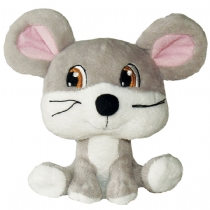 It Big Heads Plush Dog Toy Mouse 14Cm