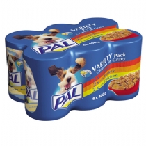 Pal Complete Canned Dog Food Mixed Pack 400G X