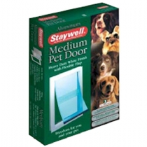 Staywell White Aluminium Dog Door (600 Series)