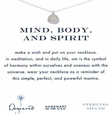 Dogeared Silver Mind, Body amp; Spirit Necklace