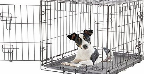 Dogit 2 Door Black Wire Home, Small