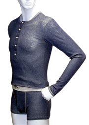 Dolce & Gabbana Cotton jeans print round neck long sleeve t-shirt