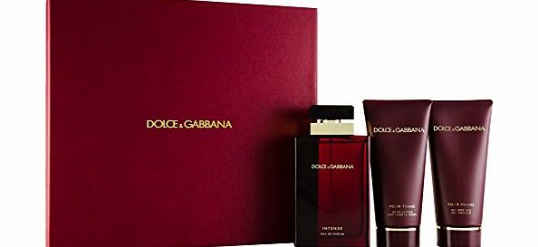 Dolceamp;Gabbana pour Femme Intense 100ml EDP Spray + 100ml Bodylotion + 100ml Showergel im Set