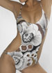 Dolce and Gabbana Beachwear Florals cut out swimsuit