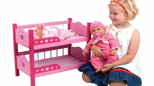 Peterkin Dolls World Dolls Bunk Bed Pink