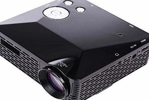Dolotu BL-18 Portable Mini LED Projector with USB SD VGA HDMI AV Multimedia for Party,Home Entertainment,20000 Hours Led life with Remote Control (BL-18)