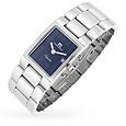 Aphrodite - Womenand#39;s Navy Blue Stainless Steel Date Watch
