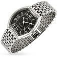 Dom Baiz Mirabelle - Womenand#39;s Crystal Frame Stainless Steel Watch