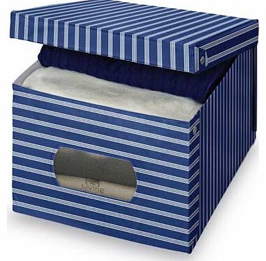 Blue Matching PVC Box with Window - Large