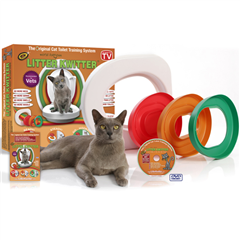 Litter Kwitter Toilet Training Kit for Cats with DVD by Doogieand#39;s