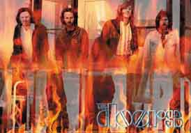 Doors, The The Doors Flames Band Textile Poster