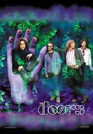 The Doors Hand Band Purple Textile Poster