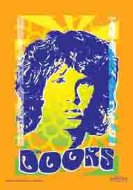 Doors, The The Doors Orange & Blue Textile Poster