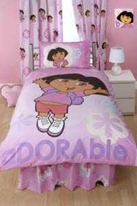 dora the Explorer and#39;Adorableand39; 66 inch x 54 inch Curtains
