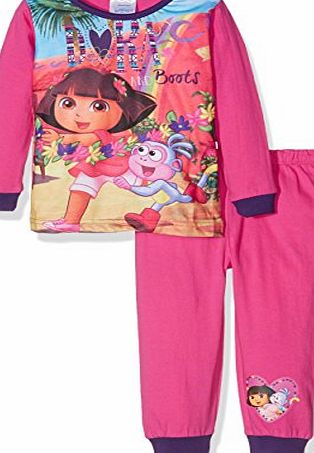 Dora the Explorer Girls Official Pyjama Sets, Multicoloured (Multicoloured), 2-3 Years