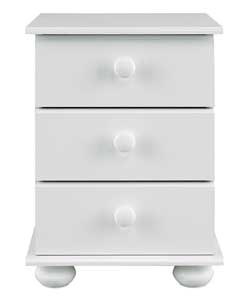 Dorchester Bedside Cabinet - White