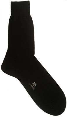Black Merino Wool Socks by