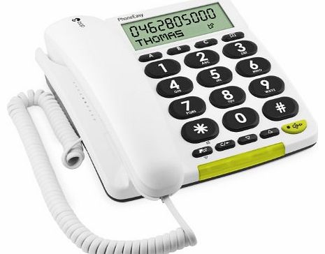 312CS Big Button Corded Telephone With LCD - White