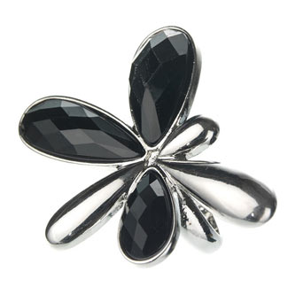 Abstract flower ring