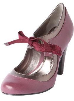 Dorothy Perkins Berry ribbon tie shoes