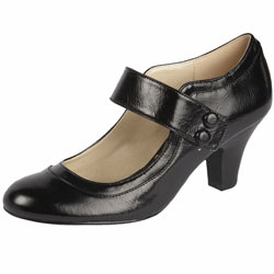 Dorothy Perkins Black bar popper shoes