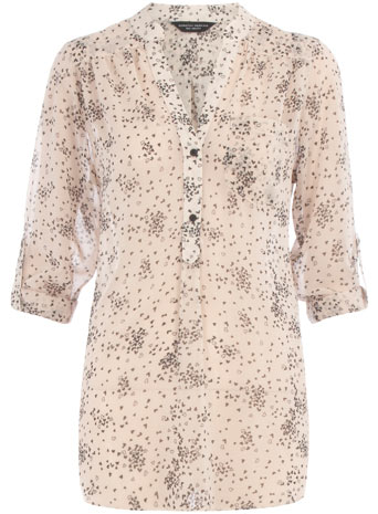 Dorothy Perkins Black/cream heart print blouse DP05205331