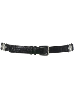 Dorothy Perkins Black croc double strap belt